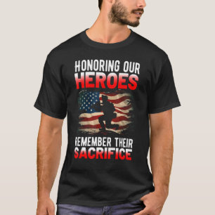 Camiseta Apoyo militar honrando a nuestros héroes veteranos