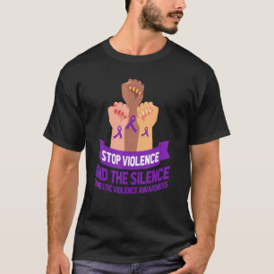 Camiseta Apoyo Para Detener La Violencia Y Silenciar La Vio