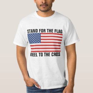 CAMISETA APOYO PARA LA RODILLA DE LA BANDERA A LA CRUZ