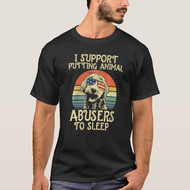 Camiseta Apoyo Poner A Los Abusadores De Animales En La Vin (Anverso)