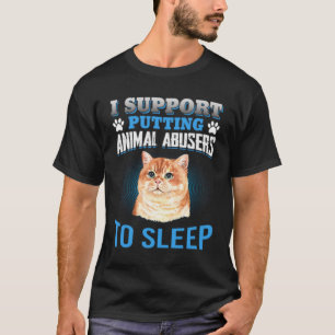 Camiseta APOYO PONER A LOS ABUSOS ANIMALES A DORMIR Camiset