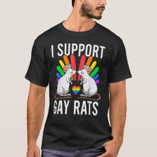 Camiseta Apoyo Ratas Gays Orgullo Gay Lgbt Sarcástico