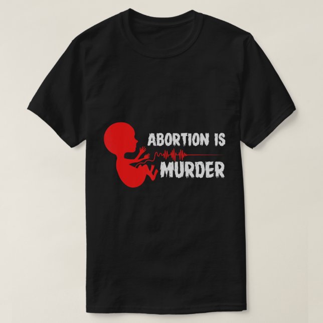 Camiseta Apoyo republicano cristiano anti aborto por vida (Diseño del anverso)