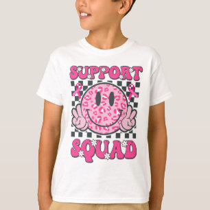 Camiseta Apoyo Squad Smile Face Pink Mama Cancer Awaren
