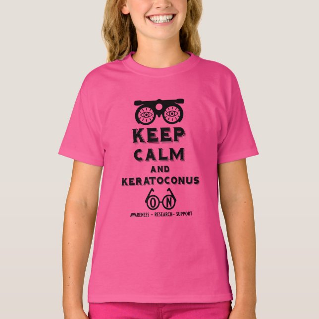 Camiseta Apoyo Y Conciencia De Keratoconos (Anverso)
