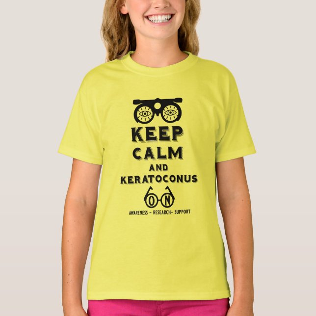 Camiseta Apoyo Y Conciencia De Keratoconos (Anverso)