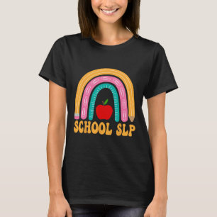 Camiseta App De Mujeres De Lápiz De Arcoiris De Slp Escolar