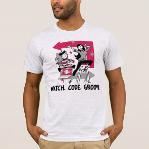 Camiseta App-o-Estera: Reloj. Código. Surco