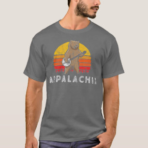 Camiseta Appalachia Bluegrass Banjo Bear Funny Retro