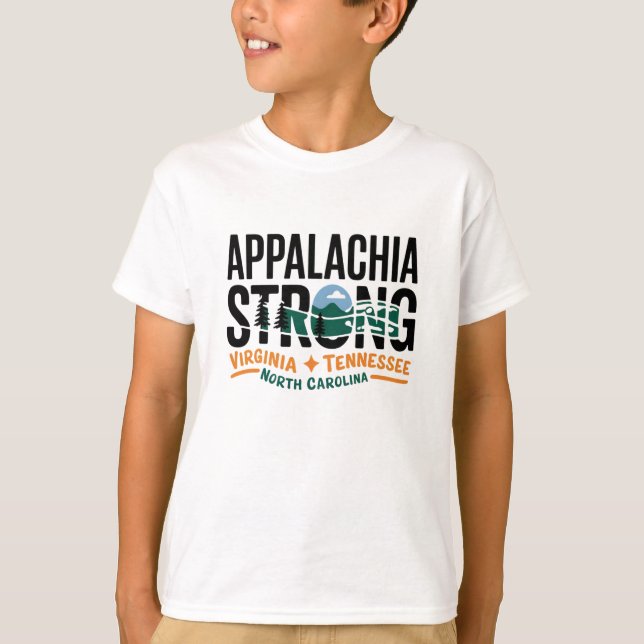 Camiseta Appalachia Strong Mountain Senderismo al aire libr (Anverso)