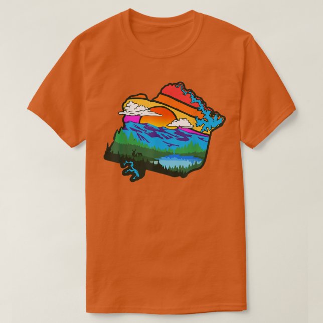 Camiseta Appalachia Virginia Franklin County Nature & Outdo (Diseño del anverso)