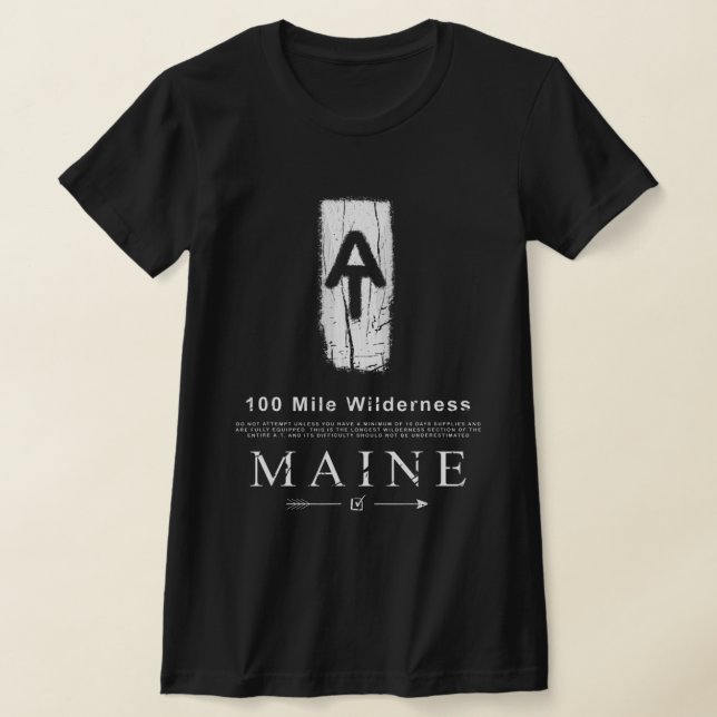 Camiseta Appalachian Trail Blaze 100 Mile Wilderness Maine (Distribución)
