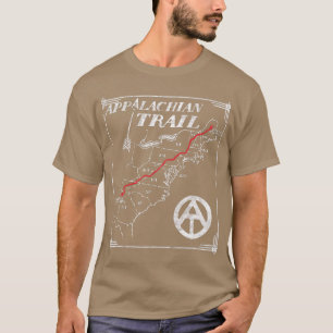 Camiseta Appalachian Trail Map Retro Vintage