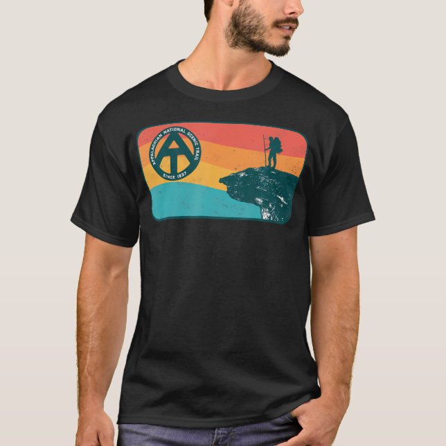 Camiseta Appalachian Trail Retro Mcafee'S Knob Hiking Shirt (Anverso)