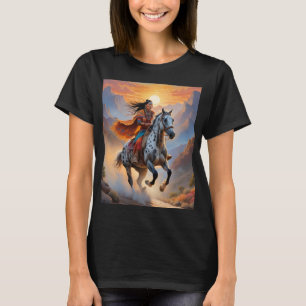 Camiseta Appaloosa Hípica Watercolor Leopardo