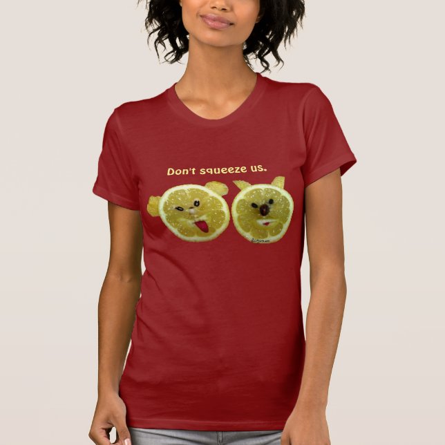 Camiseta /Apparel de dos caras del limón (Anverso)