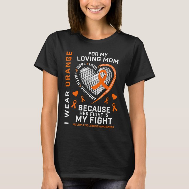 Camiseta Apparel Mother Mom Multiple Sclerosis Awareness (Anverso)