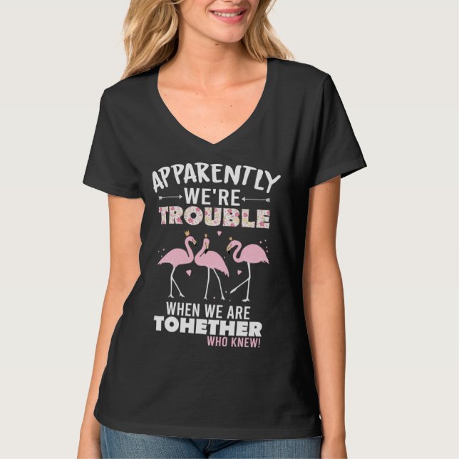 Camiseta Apparently We re Trouble When We are Together (Anverso)