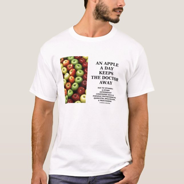 Camiseta An Apple A Day Keeps The Doctor Away (Anverso)