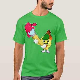 Camiseta Apple como pintador con pincel de pintura