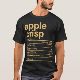 Camiseta Apple Crisp Nutrition Hact Funny Thankending Chris