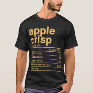 Camiseta Apple Crisp Nutrition Hact Funny Thankending Chris