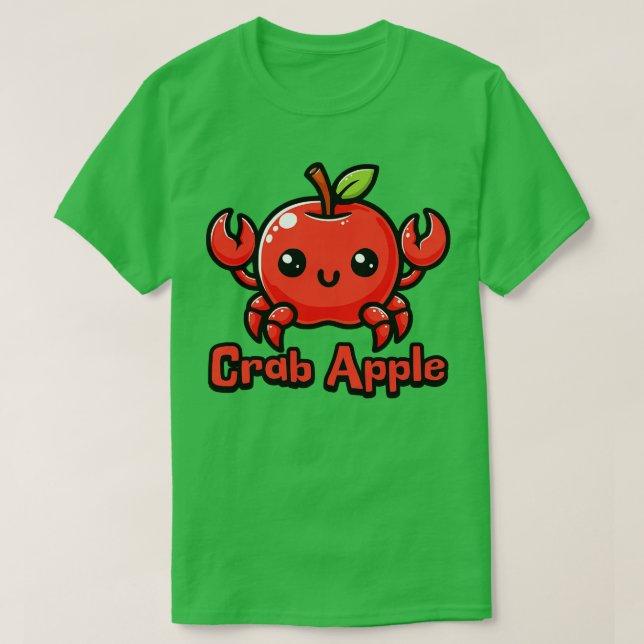 Camiseta Apple Cute Cute Alimentos Animales Pun (Diseño del anverso)
