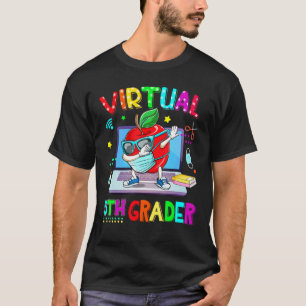 Camiseta Apple de 5º Grado Virtual Con Máscara De Vuelta A 
