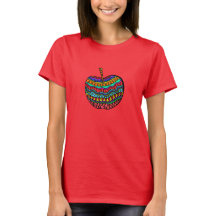Camiseta Apple de Arte Popular
