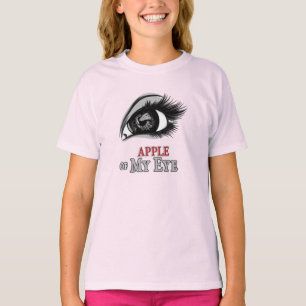 Camiseta Apple de mi ojo hermosos ojos pestañas Art T-Sh