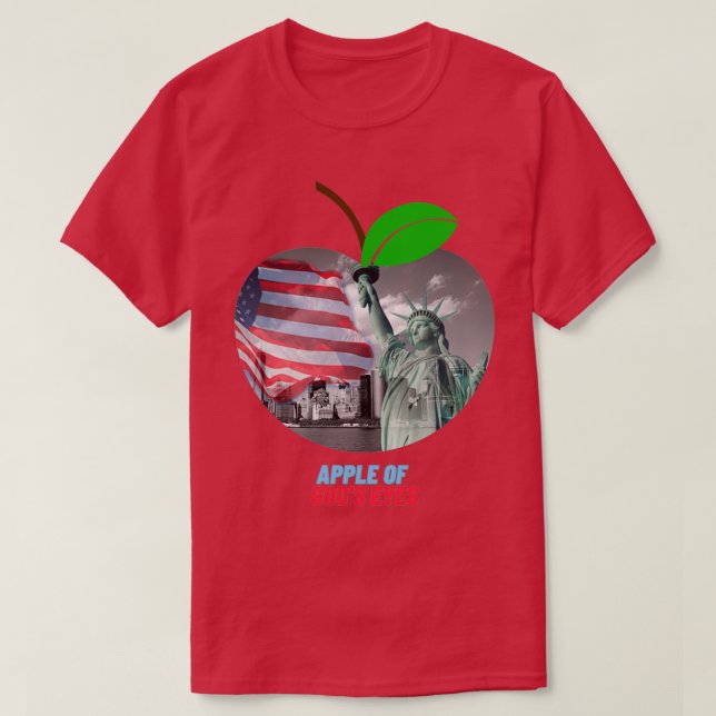 Camiseta Apple fácil de los ojos de Godx27 (Diseño del anverso)