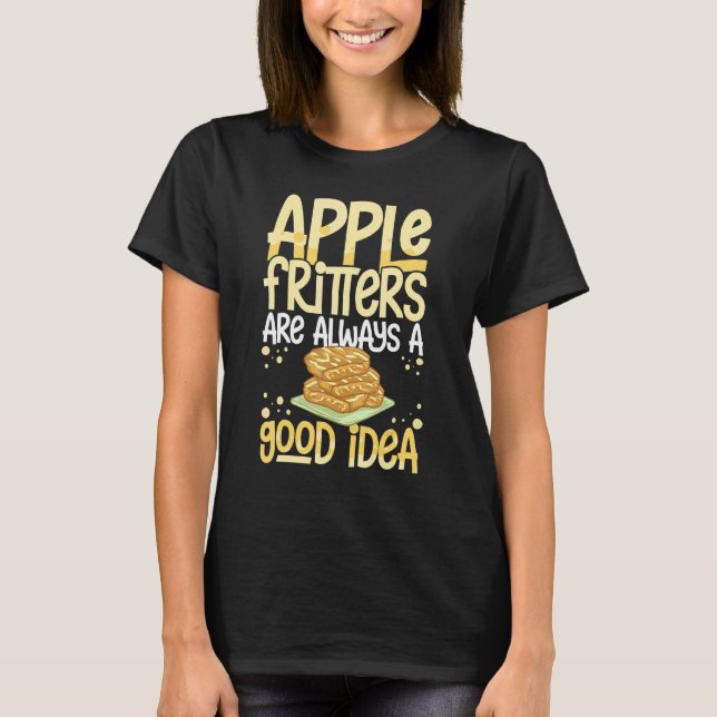 Camiseta Apple Fritter Recipes Donuts Bread Gluten Free Veg (Anverso)