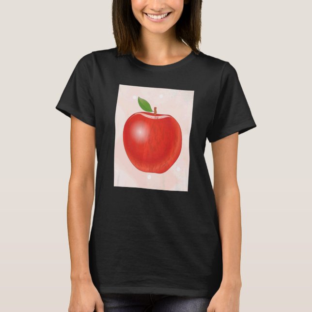 Camiseta Apple Fruit Food Vegan Vitamins Fruit Apple (Anverso)