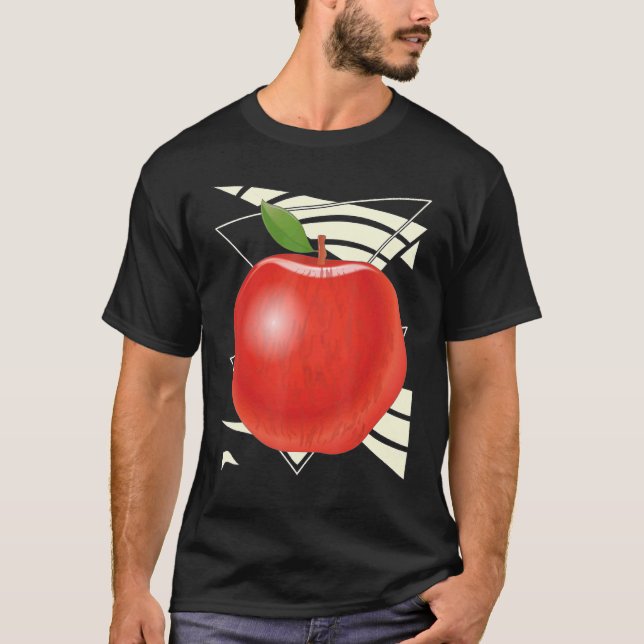 Camiseta Apple Fruit Food Vegan Vitamins Fruto Apple 1 (Anverso)