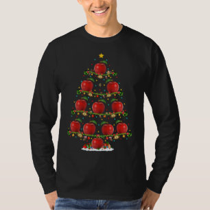 Camiseta Apple Fruit Lover ilumina Navidad Santa Apple