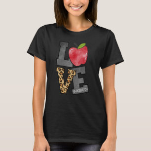 Camiseta Apple Leopard Love Jardín de Infancia Equipo Jardí
