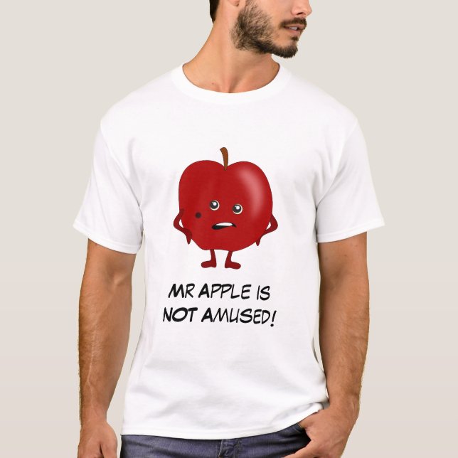 Camiseta Apple: Mala banda de fruta con lema de Personaliza (Anverso)