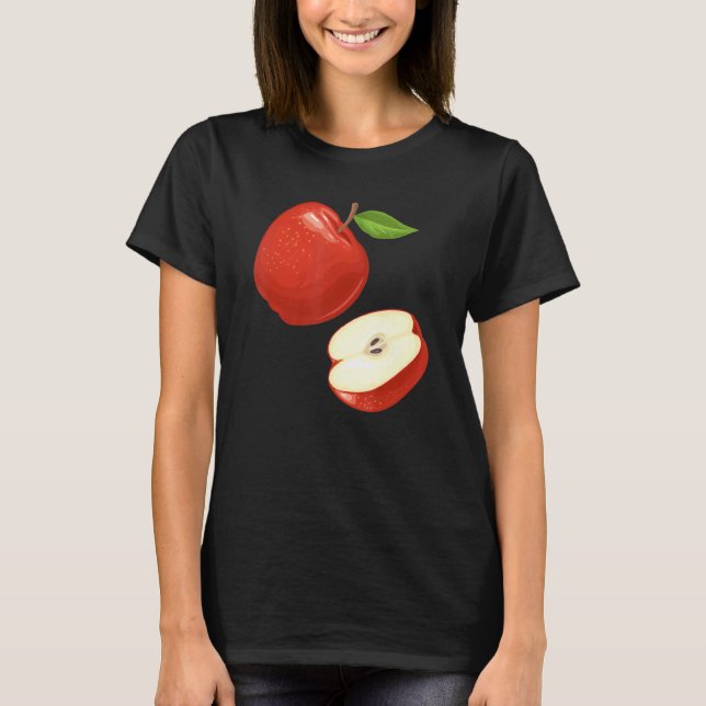 Camiseta Apple Motif Fruit Healit Fruit (Anverso)