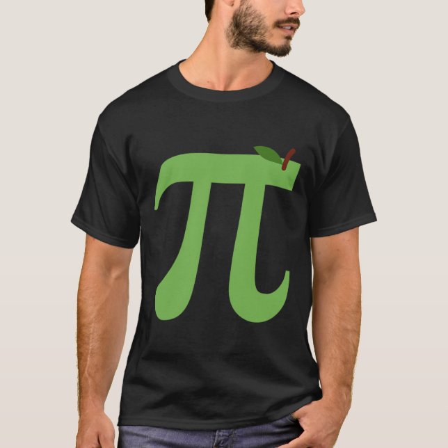Camiseta Apple Pi Funny Maths Pi Day Pie Chiste Para El Amo (Anverso)
