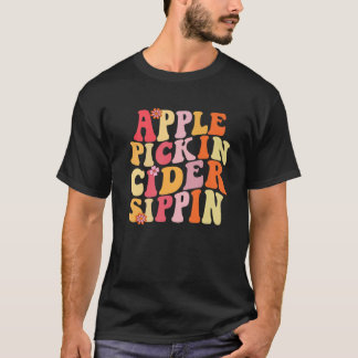 Camiseta Apple Pic de la temporada de cosecha de Sippin par