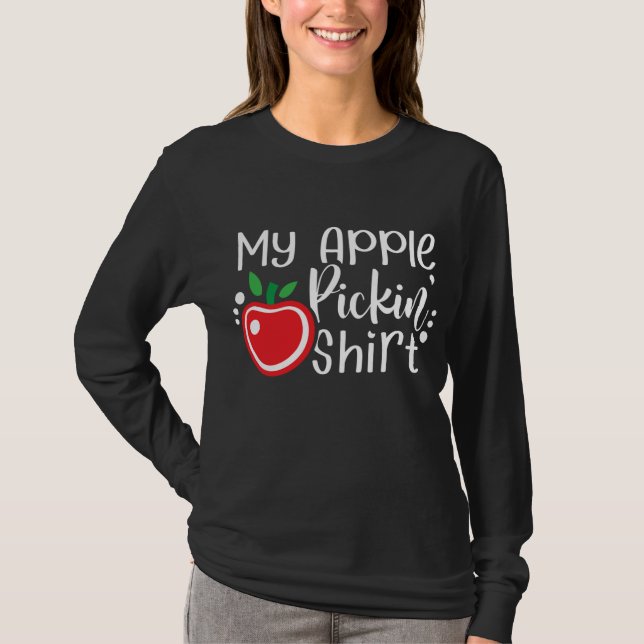 Camiseta Apple Picking Design Apple Picker Fall Fruit Lover (Anverso)
