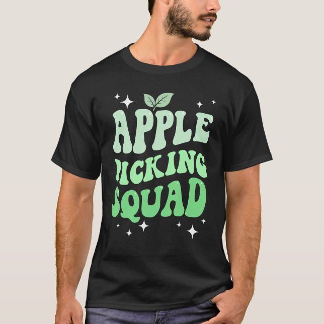Camiseta Apple Picking Squad Green Apple Season Family Farm (Anverso)