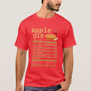 Camiseta Apple Pie Nutrition Hacts Thankding Costume Chr