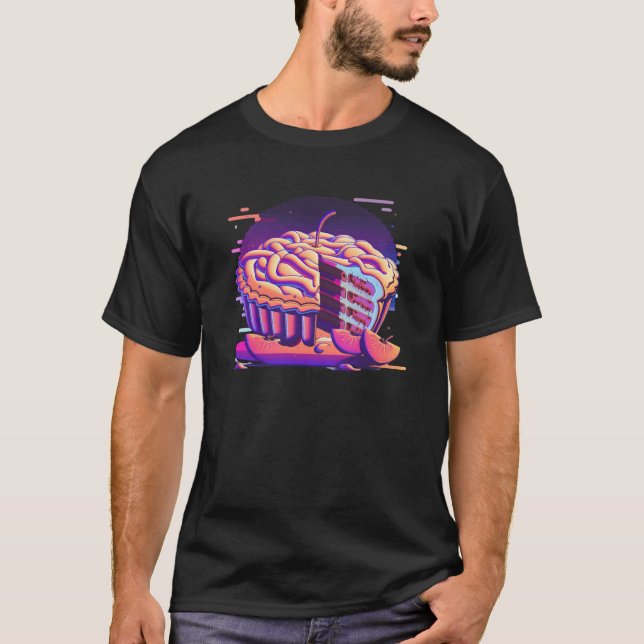 Camiseta Apple Pie Synthwave 80s Retrowave Aesthetic (Anverso)