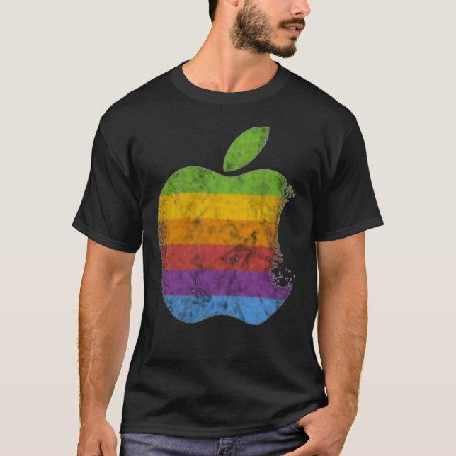 Camiseta Apple Retro Logo  Classic T-Shirt (Anverso)