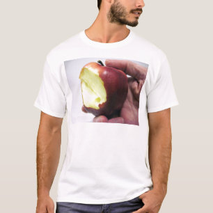 Camiseta Apple roja mordida
