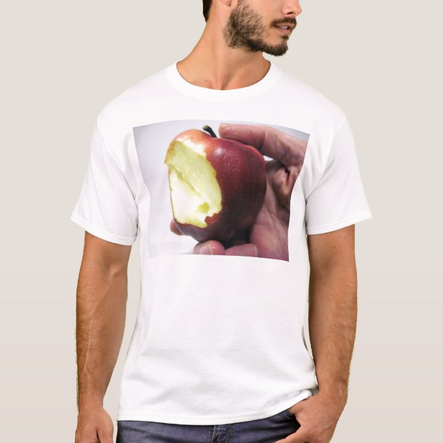 Camiseta Apple roja mordida (Anverso)