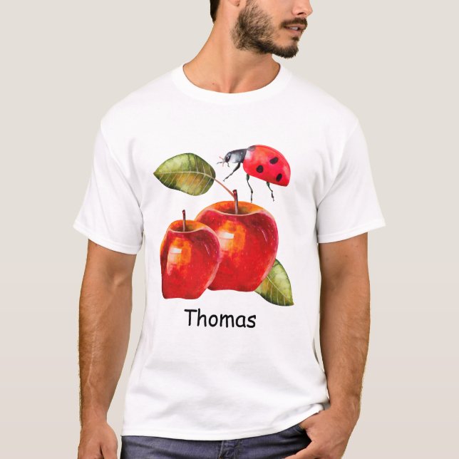 Camiseta Apple Rojo (Anverso)