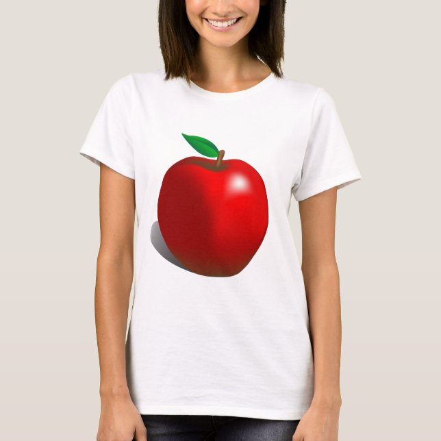 Camiseta Apple rojo (Anverso)