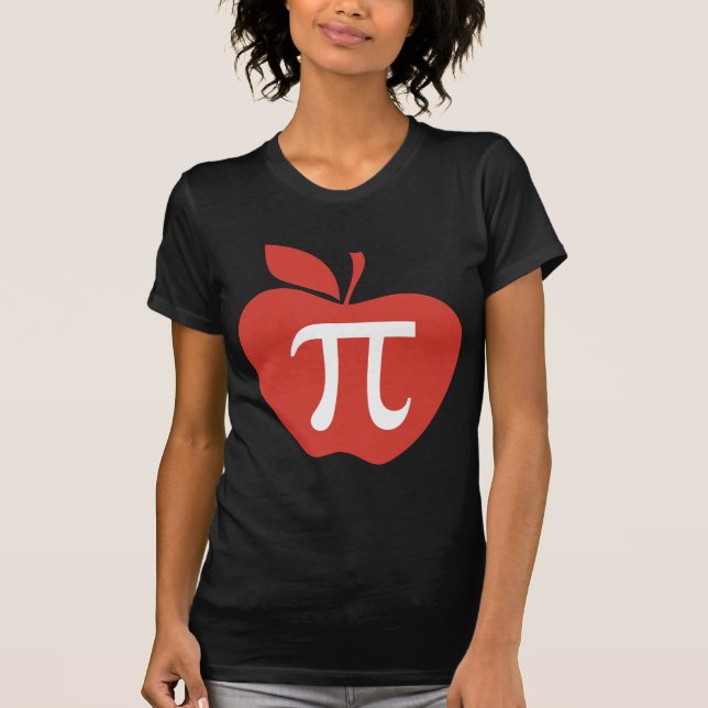 Camiseta Apple rojo pi (Anverso)